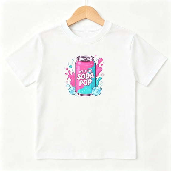 My Little Soda Pop Can Boys Graphic Tees Cute Kids T-Shirt 100% Cotton Short Sleeve Tops Ages 4-13Y
