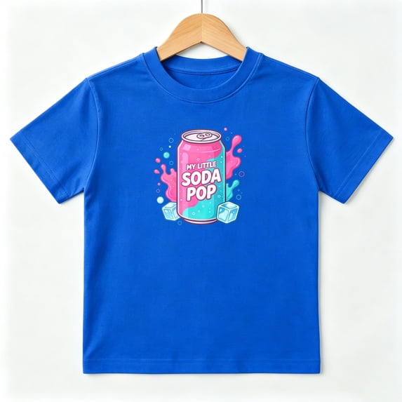 My Little Soda Pop Can Boys Graphic Tees Cute Kids T-Shirt 100% Cotton Short Sleeve Tops Ages 4-13Y