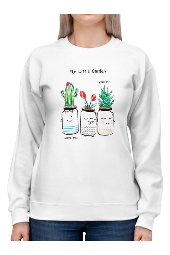 My Little Succulents Garden Sweatshirt Women -Image by Shutterstock, Female Large