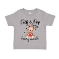 thumbnail image 1 of My Lolli and Pop Love Me Beary Much Toddler T-Shirt 2T Athletic Heather, 1 of 3