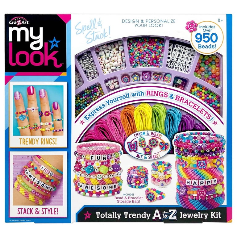 アクセサリー　大量　まとめ　手作りキット②⭐︎ My Look A to Z Jewelry Kit Creative Thinking Craft Beads Elastic