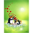 thumbnail image 1 of My Love Song Penguins Flag Garden Size, 1 of 1