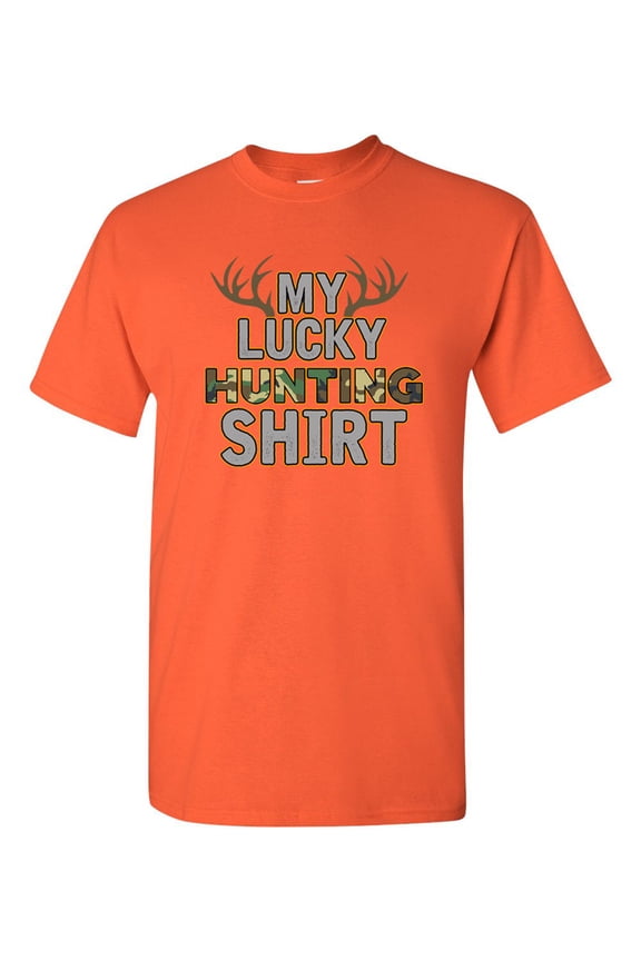 My Lucky Hunting Shirts Deer Hunt Camouflage Funny DT Adult T-Shirt Tee