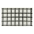 thumbnail image 1 of My Magic Carpet 3'x5' Machine Washable Kitchen Entryway Bedroom Area Rug - Plaid Black And Cream, 1 of 6