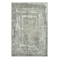 thumbnail image 1 of My Magic Carpet Machine Washable Amaya Bordered Abstract Greige 6x9 Area Rug - Non-Slip Indoor Rugs for Living Room, Bedroom, 1 of 6