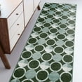 thumbnail image 1 of My Magic Carpet 2.5'x7' Machine Washable Non-Slip Kitchen Hallway Runner Rug - Dula Dark Sage Green, 1 of 5