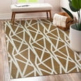 thumbnail image 1 of My Magic Carpet 5'x7' Machine Washable Non-Slip Dining Living Room Area Rug - Intersections Camel, 1 of 5