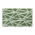 thumbnail image 1 of My Magic Carpet 3'x5' Machine Washable Non-Slip Kitchen Entryway Rug - Intersections Juniper Green, 1 of 6