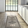 thumbnail image 1 of My Magic Carpet 2.5'x7' Machine Washable Non-Slip Kitchen Hallway Runner Rug - Kilim Kiki Mushroom, 1 of 6