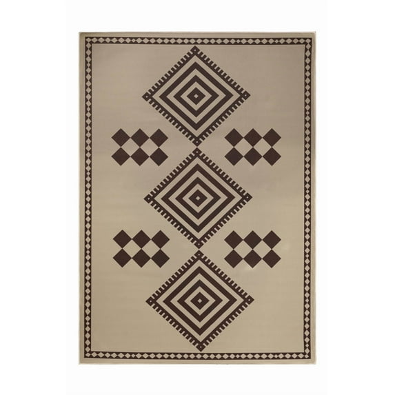 My Magic Carpet 5'x7' Machine Washable Non-Slip Faux Jute Area Rug - Kilim Kiki Natural