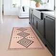 thumbnail image 1 of My Magic Carpet 3'x5' Machine Washable Non-Slip Kitchen Entryway Area Rug - Kilim Kiki Petal Pink, 1 of 4
