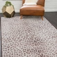 thumbnail image 1 of My Magic Carpet 5'x7' Machine Washable Non-Slip Dining Living Room Area Rug - Miya Leopard Brown, 1 of 6