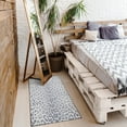 thumbnail image 1 of My Magic Carpet 3'x5' Machine Washable Non-Slip Kitchen Entryway Area Rug - Miya Leopard Grey, 1 of 5