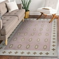 thumbnail image 1 of My Magic Carpet 5x7' Machine Washable Non-Slip Dining Living Room Area Rug, Nordic Weave Petal Pink, 1 of 5