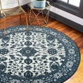 thumbnail image 1 of My Magic Carpet 6' Round Machine Washable Non-Slip Stain-Resistant Area Rug - Ramage Blue, 1 of 5
