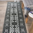 thumbnail image 1 of My Magic Carpet 2.5'x10' Machine Washable Non-Slip Kitchen Hallway Runner Rug - Ramage Grey, 1 of 5