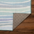 thumbnail image 1 of My Magic Carpet Machine Washable Rug Waves Ocean Blue 3' X 5' 3' x 5', 1 of 6