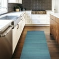 thumbnail image 1 of My Magic Carpet 2.5'x7' Machine Washable Non-Slip Kitchen Hallway Runner Rug - Solid Blue, 1 of 6