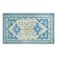 thumbnail image 1 of My Magic Carpet 3'x5' Machine Washable Non-Slip Kitchen Entryway Area Rug - Saraz Blue, 1 of 6