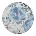 thumbnail image 1 of My Magic Carpet 6' Round Machine Washable Non-Slip Stain-Resistant Rug - Sasha Floral Cream Blue, 1 of 5