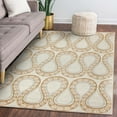thumbnail image 1 of My Magic Carpet 5'x7' Machine Washable Non-Slip Dining Living Room Area Rug, Snake Serpentine Stone, 1 of 5