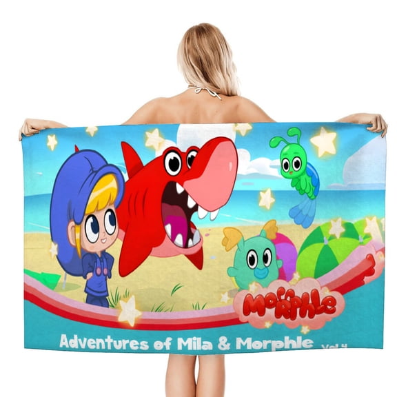 My Magic Pet Morphle Bus Beach Quick Drying Towel, durable, lightweight, quick-drying, perfect for sunbathing or swimming.size 30.7x59in (78x150cm)