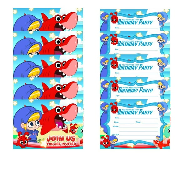 My Magic Pet Morphle Invitations Cards Stock Bulk Birthday Invite Fill-in Party Supplies Decorations for Boys Girls