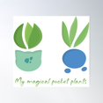 thumbnail image 1 of My Magical Pocket Plants Poster Wall Art, Modern Wall Decor For Living Room Bedroom, 30x30 UNFRAMED, 1 of 3