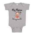 thumbnail image 1 of My Mamaw Loves Me Beary Much Baby Bodysuit One Piece NB Athletic Heather, 1 of 3