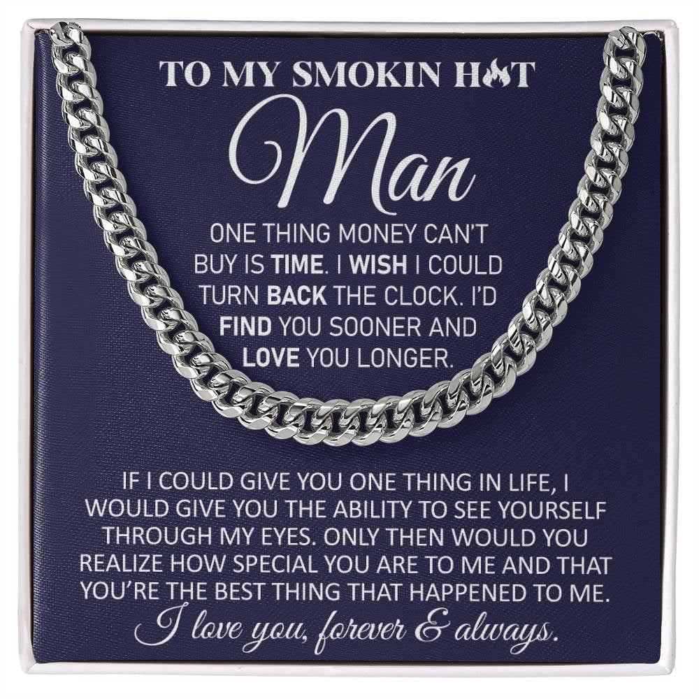 Chain Message Card My Man - Find You Sooner Cuban Link Chain, Cuban Link Chain - Stainless ...