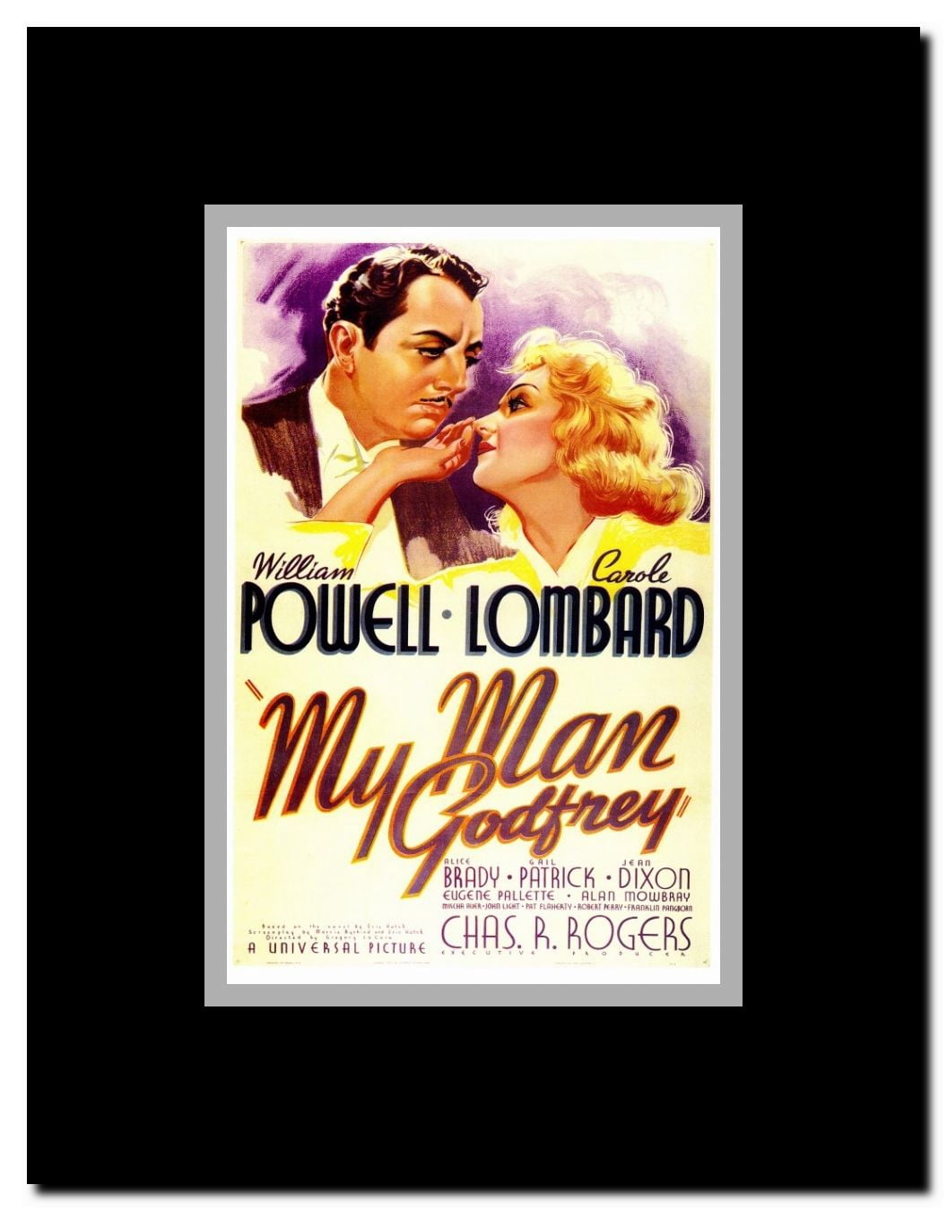 My Man Godfrey Framed Movie Poster