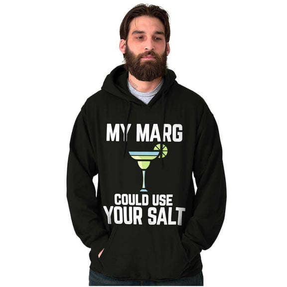 My Margarita Could Use Your Salt Unisex Plus Fleece Graphic Hoodie Brisco Brands 4X
