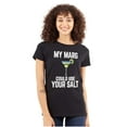 thumbnail image 1 of My Margarita Could Use Your Salt Womens Slim Fit Graphic Tee Brisco Brands M, 1 of 5