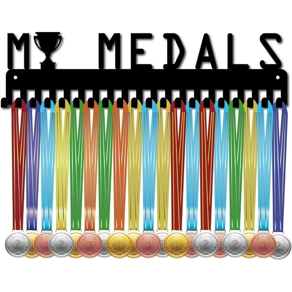My Medals Medal Holder Sport Display Stand Wall Mount Hanger Rack Decor Stainless Steel Hanging DIY