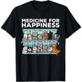thumbnail image 1 of My Medicine For Happiness Called Cats every day kitten cat T-Shirt, 1 of 3