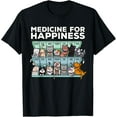 thumbnail image 1 of My Medicine For Happiness Called Cats every day kitten cat T-Shirt, 1 of 7