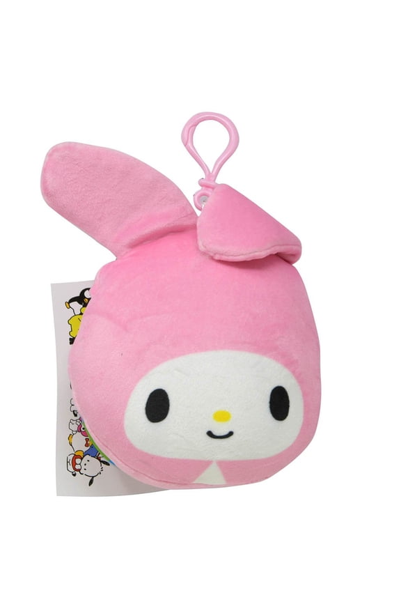 My Melody 6" Pink Plush Head Zipper Pull