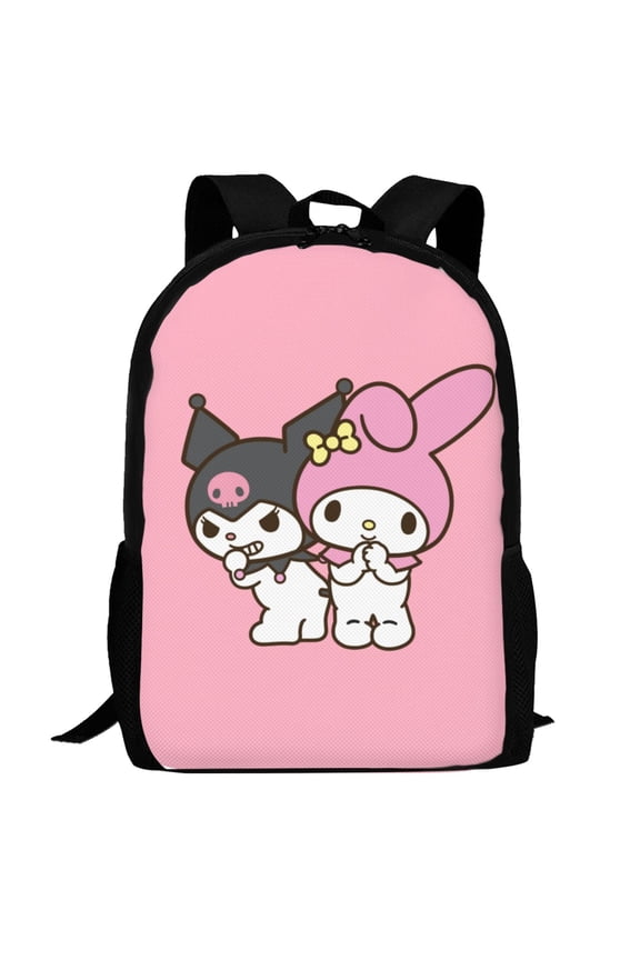 My Melody And Kuromi Backpack,3d Print Laptop Backpack Lightweight Casual Daypack Bookbag Multi-Function Travel Backpack 16.5 In