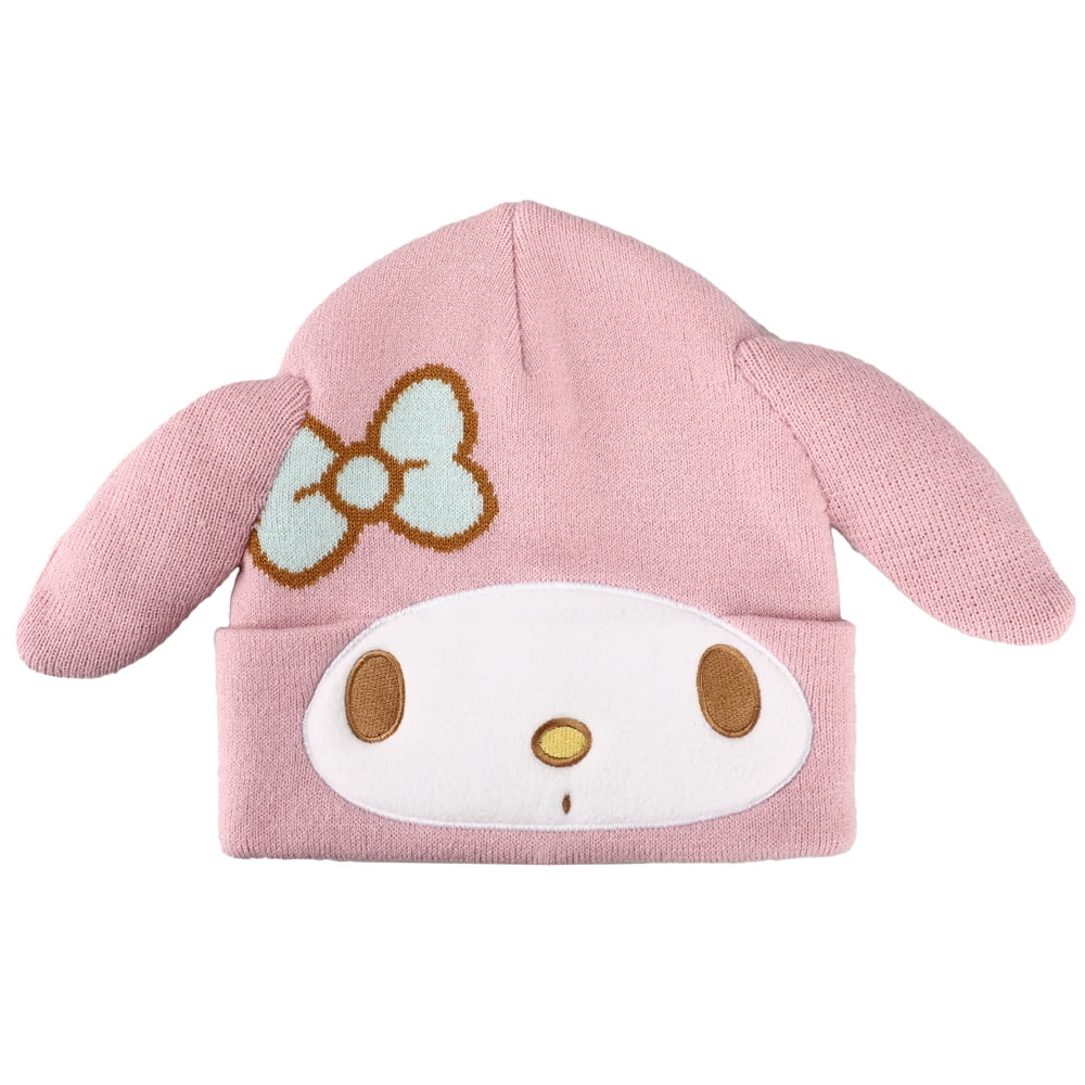 My Melody Anime Cartoon Character 3D Bigface Embroidered Fleece Hat ...