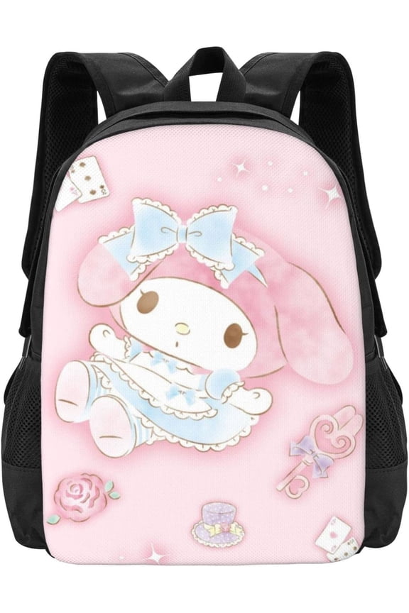 My Melody Backpack Cartoon anime Casual Lightweight Laptop Backpack Adults Daypack