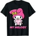 thumbnail image 1 of My Melody "Be Mine" Valentine DTG Print Unisex T-Shirt,Black Color,Size 2XL, 1 of 5
