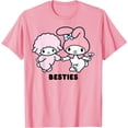thumbnail image 1 of My Melody Besties DTG Print Unisex T-Shirt,Light Pink Color,Size M, 1 of 5