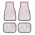 thumbnail image 1 of My Melody Car Floor Mats 4PC Set Anti Skid Vehicle Floor Mat Car Carpet for Front Rear Seats Universal Auto Interior Accessories, 1 of 8