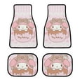 thumbnail image 1 of My Melody Car Floor Mats 4PC Set Anti Skid Vehicle Floor Mat Car Carpet for Front Rear Seats Universal Auto Interior Accessories, 1 of 8