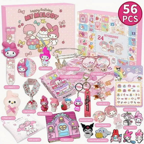My Melody Christmas Advent Calendar 2025 Advent Calendar for Christmas 24 Days Countdown Calendar 9in