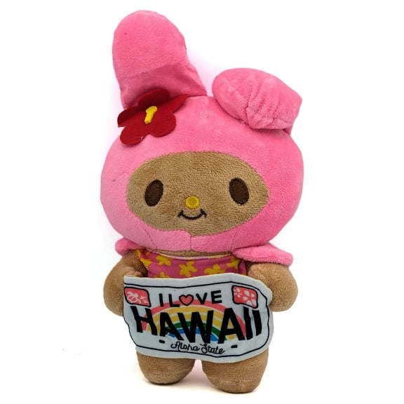 My Melody Hawaii Sign - Hello Kitty 8" Plush