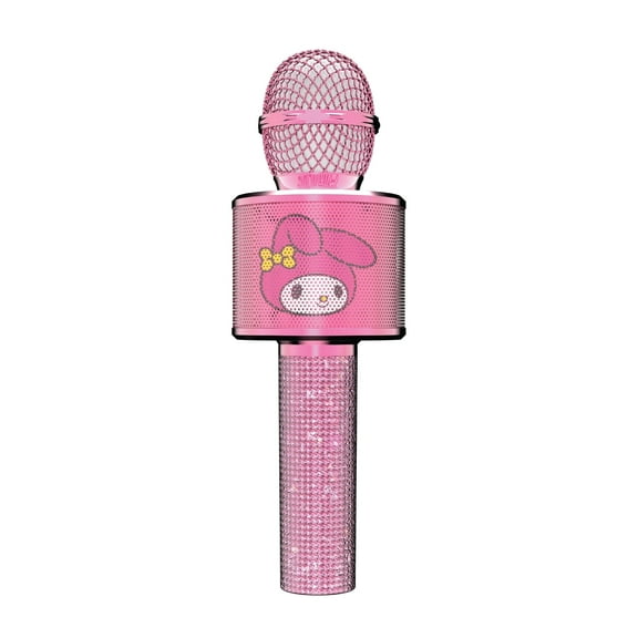 Hello Kitty My Melody Wireless Karaoke Microphone with LED Lights, Pink