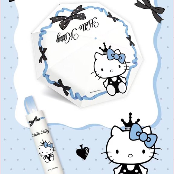 My Melody Kuromi Cartoon Fully Automatic Folding Umbrella Kawaii Portable Parasol Gift