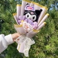 thumbnail image 1 of My Melody Kuromi Cinnamoroll Hello Kitty Plush Doll Toys Creative Handmade Sanrio Bouquet Valentine Christmas Graduation Gifts, 1 of 9