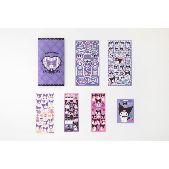 My Melody Kuromi Hello Kitty Cinnamoroll Pompompurin Stickers Diary Decals Set for Kids